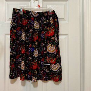 Floral Skirt Separate Ways made by Louben with belt